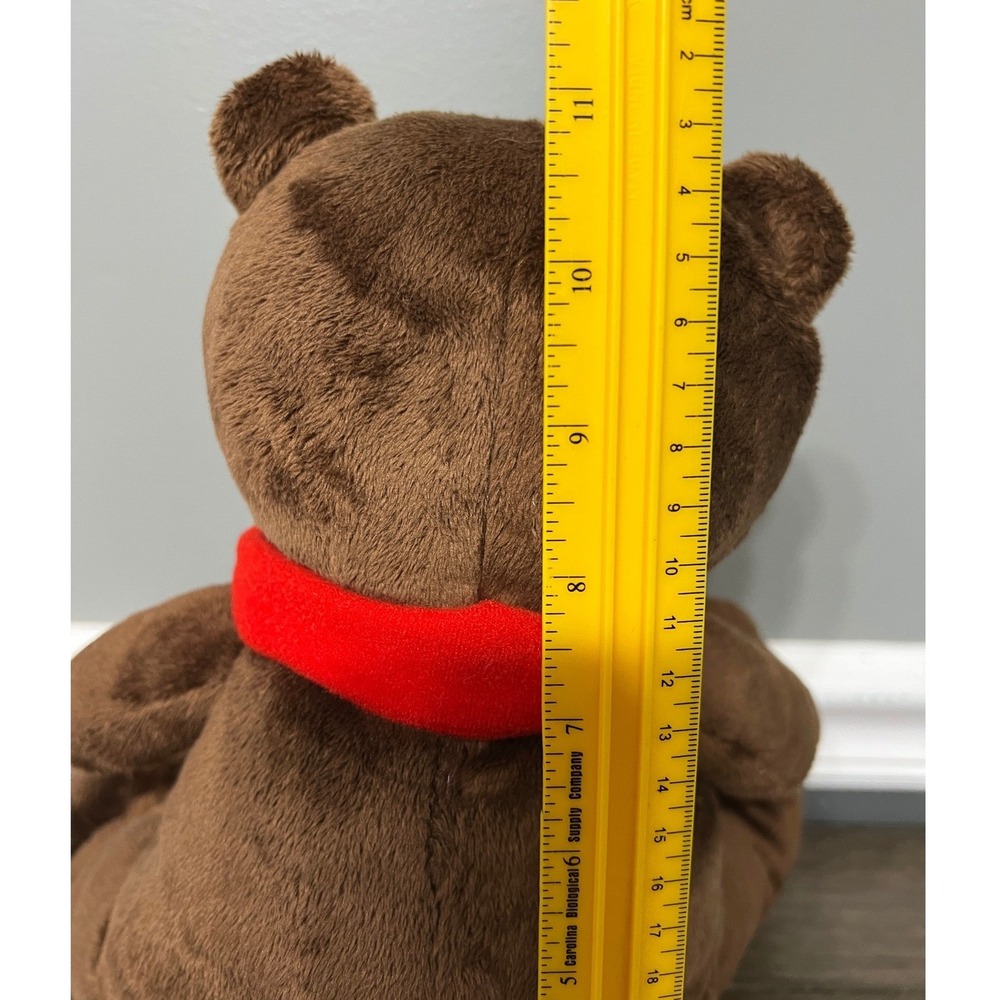 KOHL'S CARES You Can Do It Sam Brown Teddy Bear Plush Red Scarf Stuffed Animal - Picture 6 of 6
